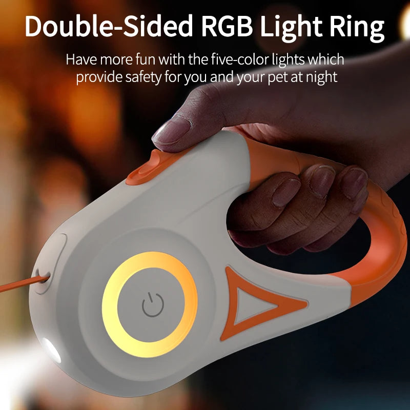 Automatic Retractable Luminous Dog Walking Rope Automatic Retractable Luminous Dog Walking Rope